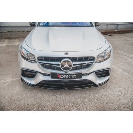 Накладка сплиттер на передний бампер Вариант2 на Mercedes E W213 E63 AMG